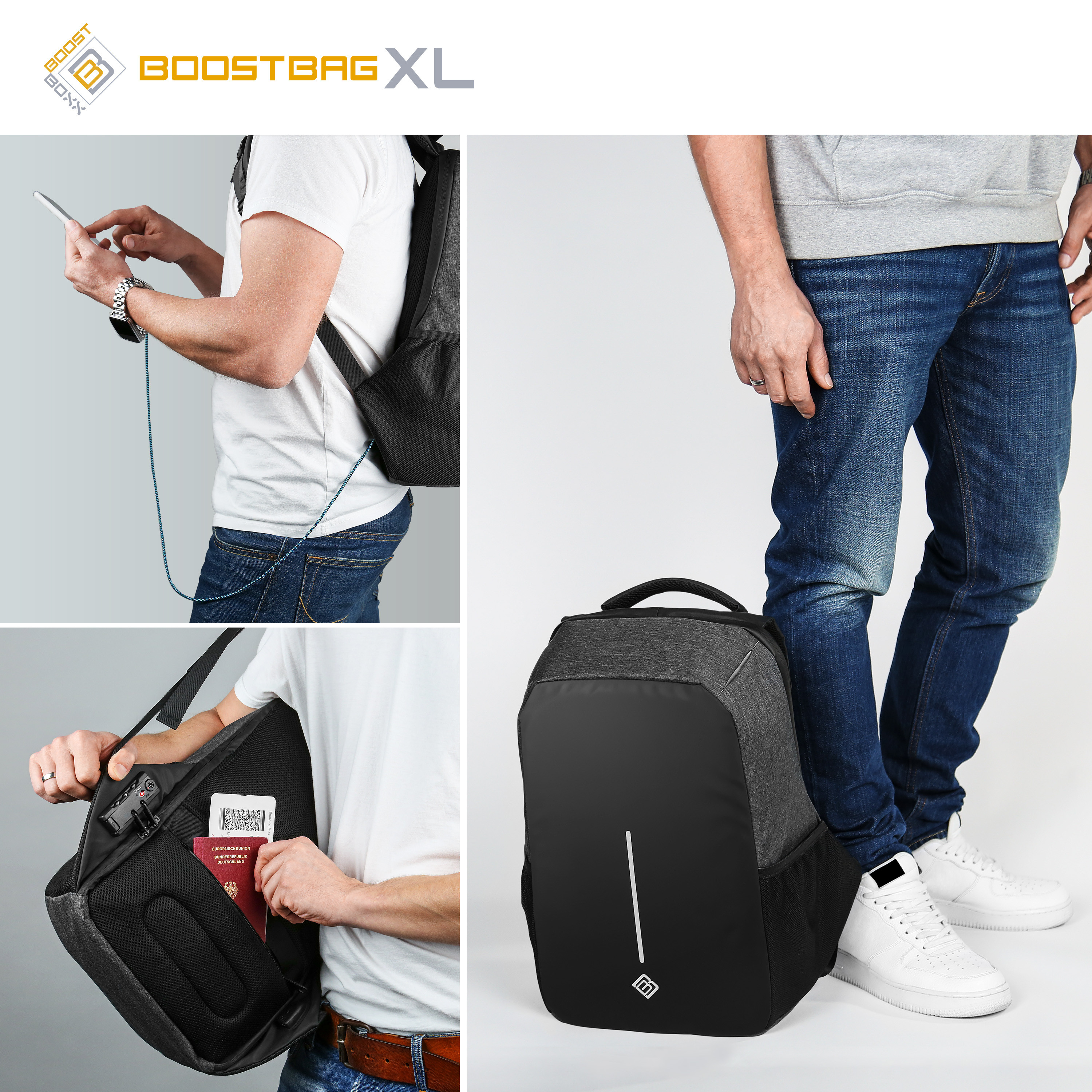 BoostBag XL bis BoostBoxx Notebook-Rucksack 17\
